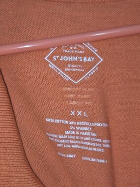 St. John's Bay Men's Rust Orange Crewneck Sweater